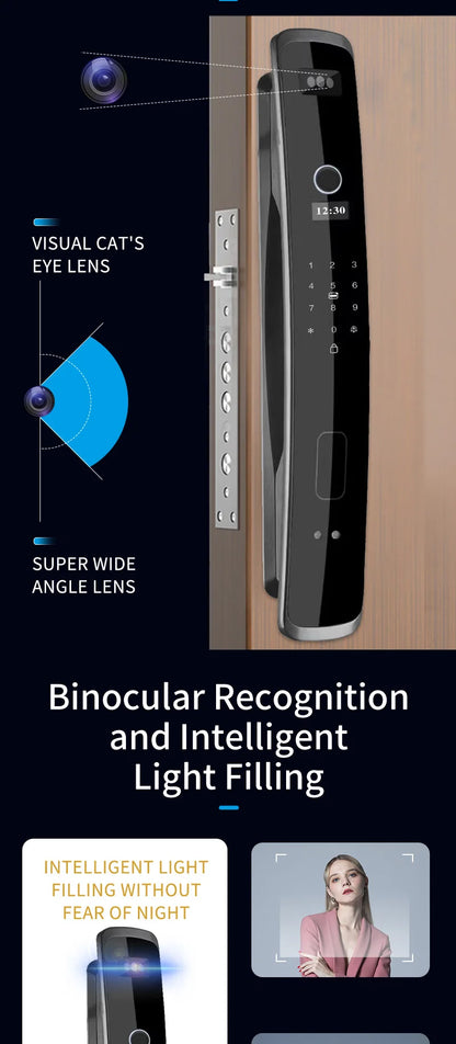 Keyless Biometric Door Lock with Multiple Unlocking Methods