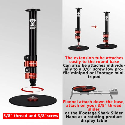 59 Inch Aluminum Video Monopod Stand 10KG Camera Support