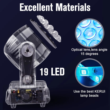 300W RGBW LED Moving Head Light DMX DJ Party