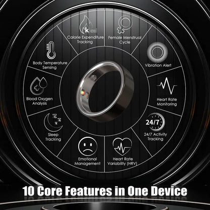 Smart Ring Vibration Call Alert Health Heart Monitor 9