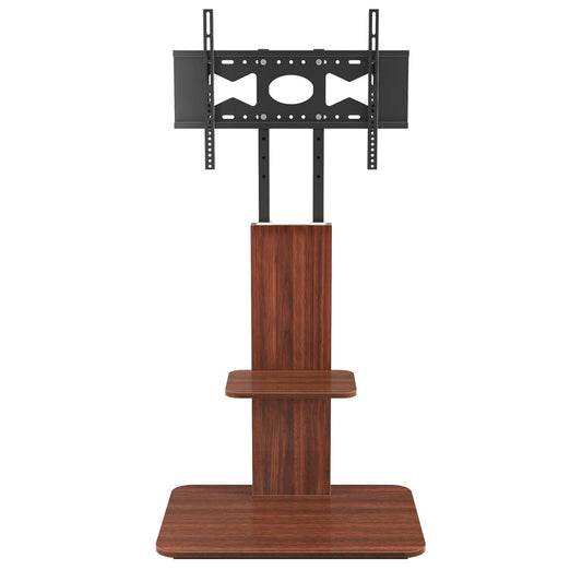 Freestanding Wooden TV Stand with Height Adjustable Bracket