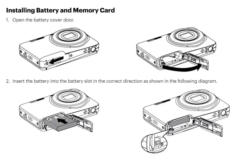 Vlogging Camera with Black Memory Card Included