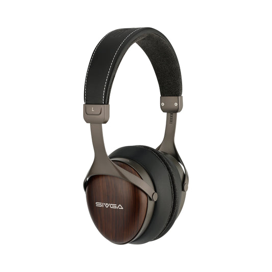 Hi-Fi Closed Back Zebrawood Headphones 50mm Detachable Cable