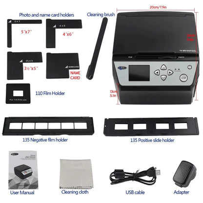 22MP Film & Photo Scanner with 16GB SD Card