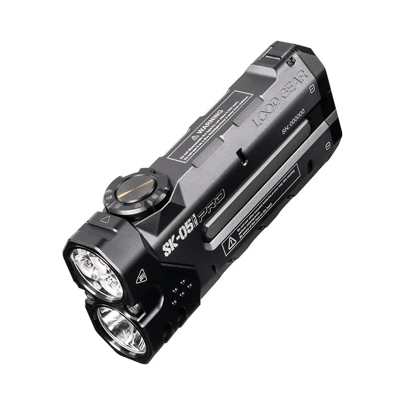 SK05 PRO LED Flashlight 4360LMS Long Range Rechargeable