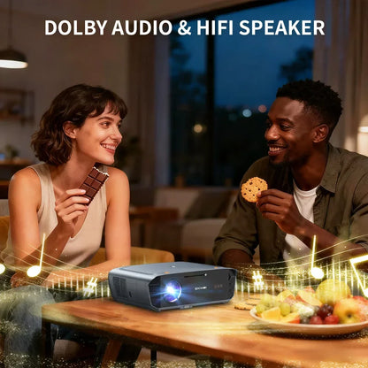 1080P UHD Home Theater Projector Auto Focus WiFi