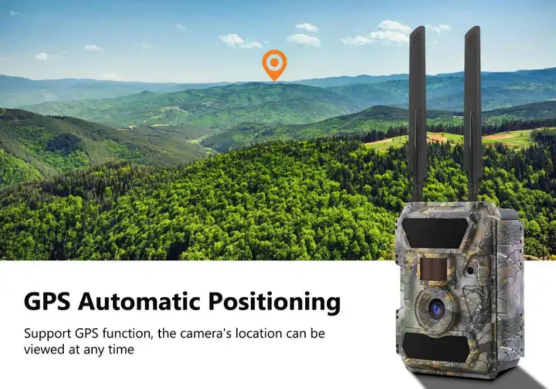 4G Wireless Infrared Trail Camera 24MP with GPS Tracking