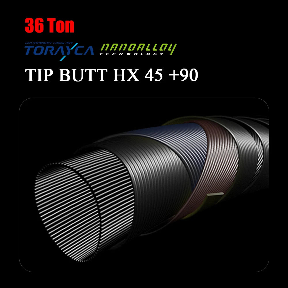 36T Carbon Casting Rod 2.5-12g Smooth Action