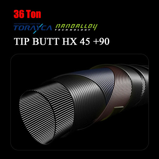Heavy Duty 36T Carbon Bass Casting Rod 2.5-12g