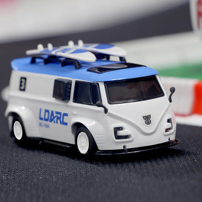 Portable Mini RC Bus Car 2.4GHz Remote Control Blue
