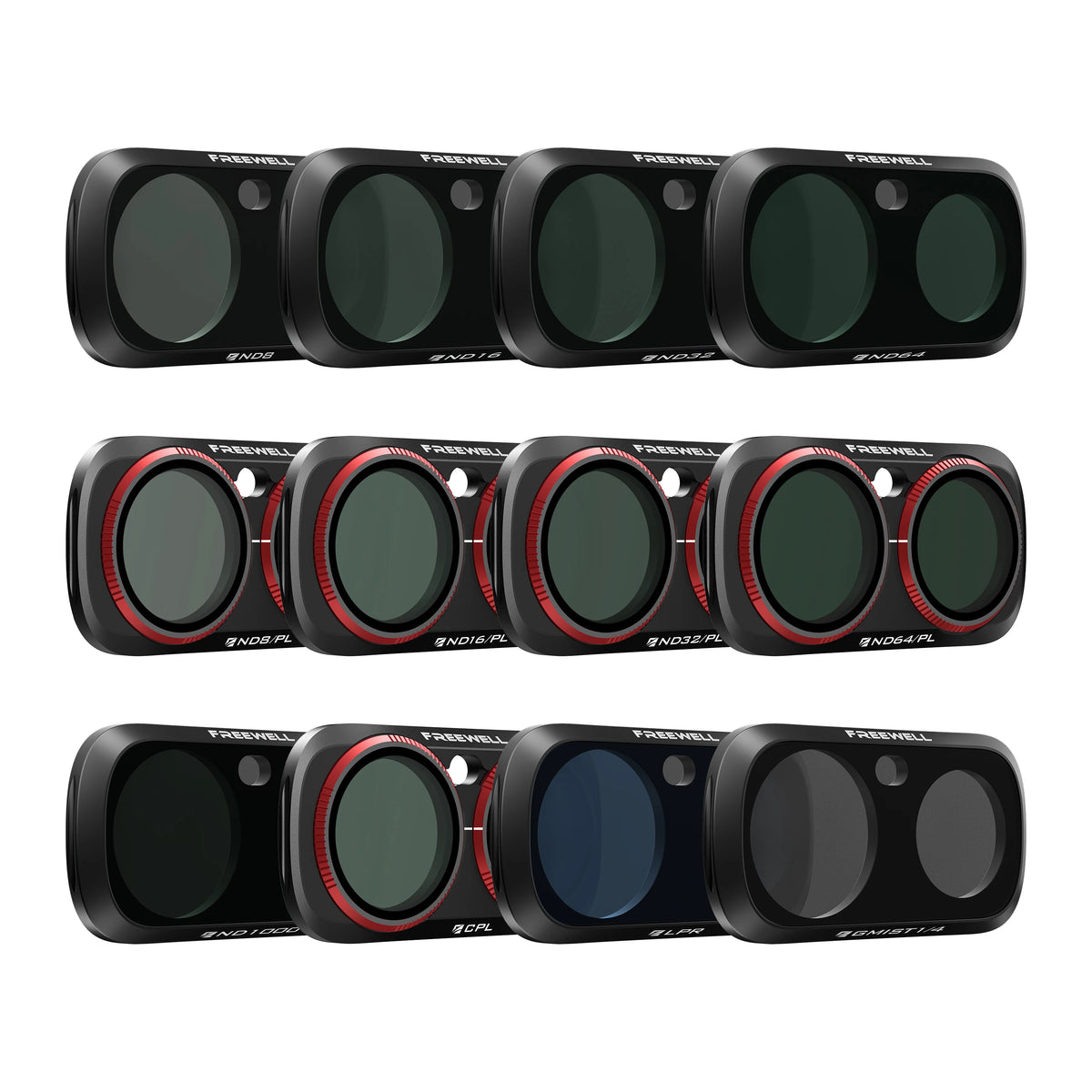 12 Piece Quick Swap Camera Filter Kit ND CPL Mist