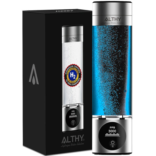 Rechargeable Hydrogen Water Bottle with PPB and Timer Display