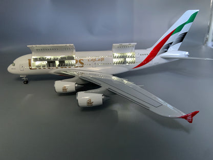 Large A380 Model Plane 18 LED Light Display