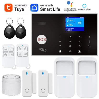 Smart WiFi GSM Home Alarm System with Door Sensor