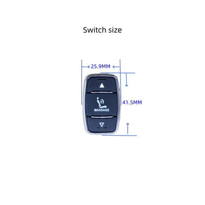 Inflatable Lumbar Support Car Seat Massager Cushion 10-Airbag