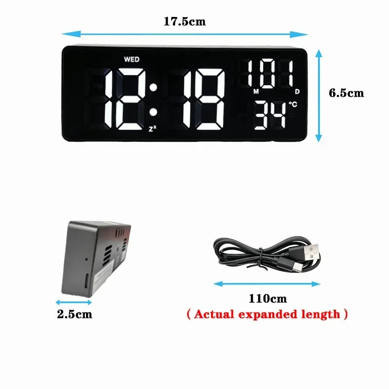 1080P WiFi Digital Clock Camera with App Control