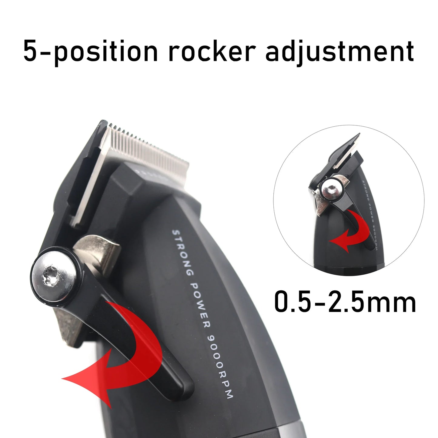 Cordless Hair Cutting Machine 9000RPM with Golden Edition Blades