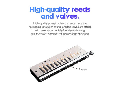 Professional 48-Tone Chromatic Harmonica Key of C