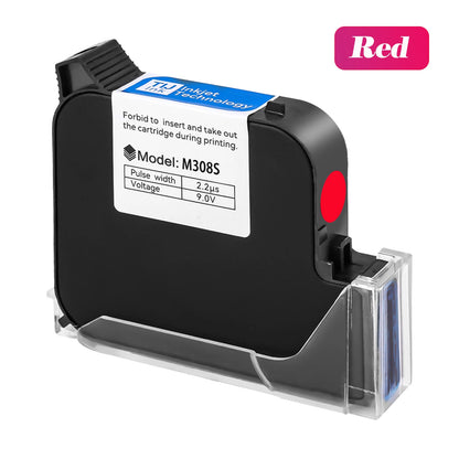 25.4mm TIJ Inkjet Printer Cartridge Fast-Drying Waterproof Ink