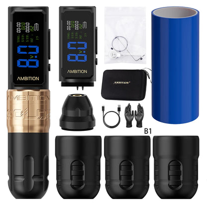 Rechargeable Tattoo Machine Kit Smooth Motor Pen Set