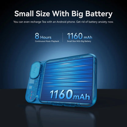Portable Bluetooth DAC Headphone Amplifier 1160mAh Gray