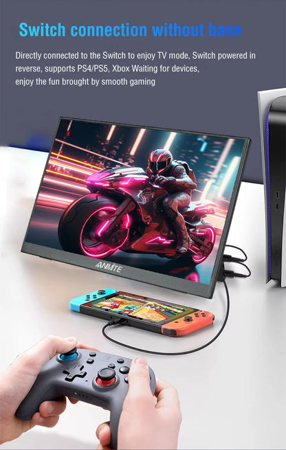 15.6" 1080P HDR Portable Touchscreen Monitor for Gaming