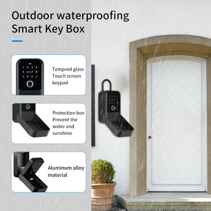 Waterproof Bluetooth Key Safe with Fingerprint Access