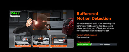N5 4-Camera Car Dash Cam 2.7K HD