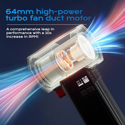 Powerful Handheld Turbo Air Blower with LED Light