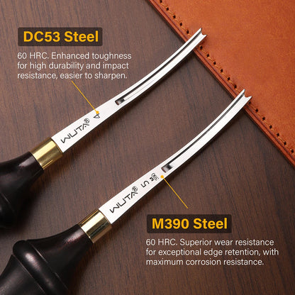 Leather Edge Skiver Beveler Cutter 6-Size Craft Tool Set