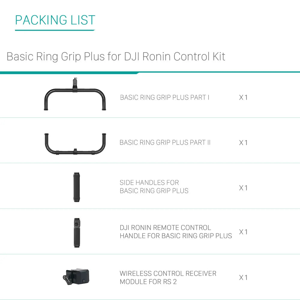 Professional Gimbal Ring Grip Control Handle Kit