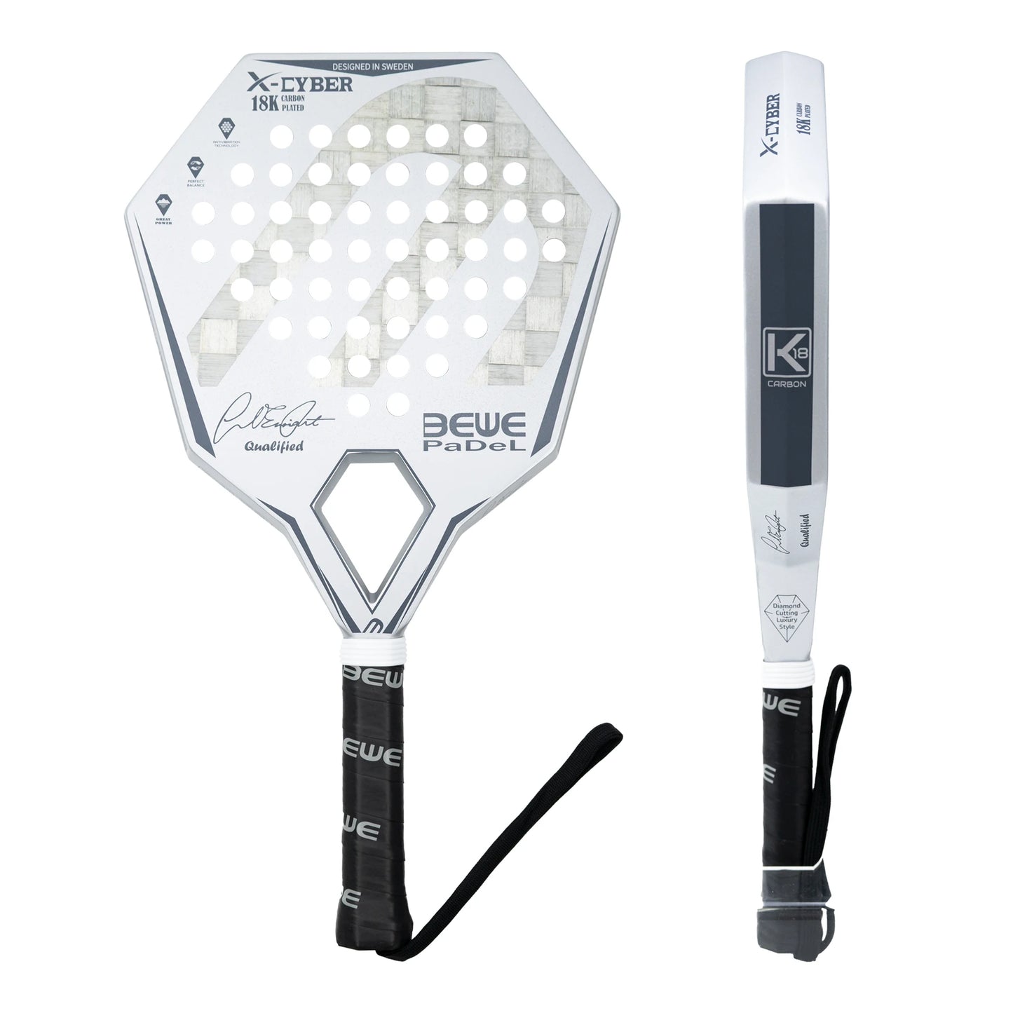 18K Carbon Diamond Padel Racket Professional Performance