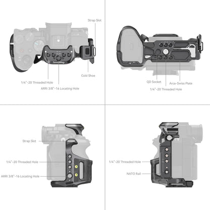 Professional Camera Cage with Cold Shoe 6031