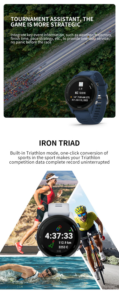 Professional Running Smartwatch with Triathlon Tracking