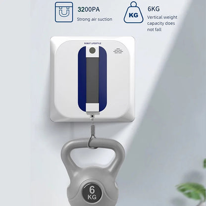 Smart Window Cleaning Robot with Auto Spray and Voice Prompts