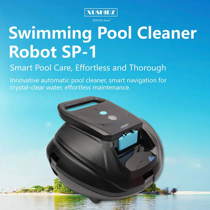 Wireless Swimming Pool Cleaner Robot with Intelligent Path Planning