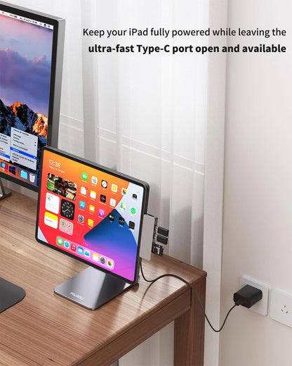Foldable Magnetic Charging Stand for 12.9 Inch Tablet
