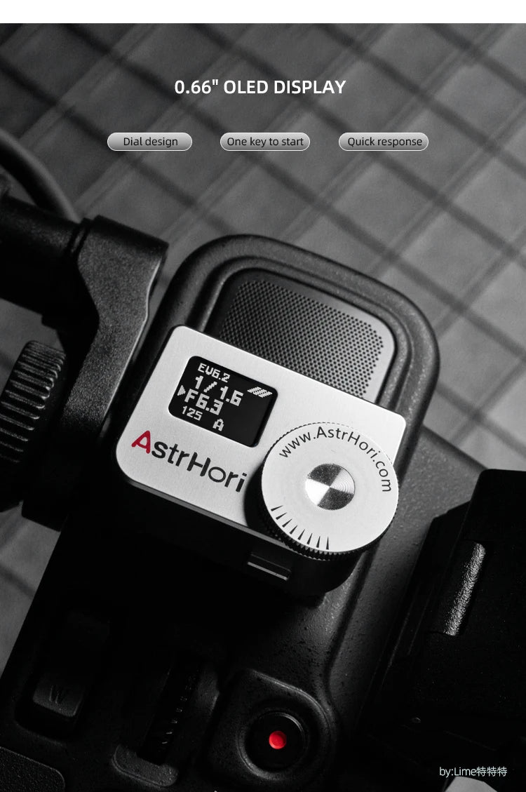 Camera Light Meter with Dual Dials for DSLR Photography