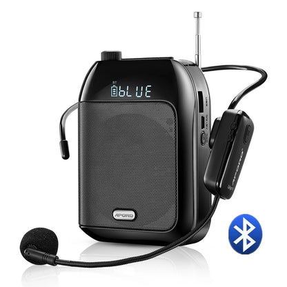 Portable Bluetooth Voice Amplifier with UHF Mic & USB Playback