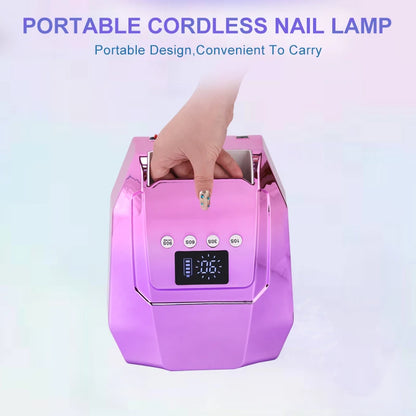 Portable Gradient Purple UV LED Nail Curing Lamp