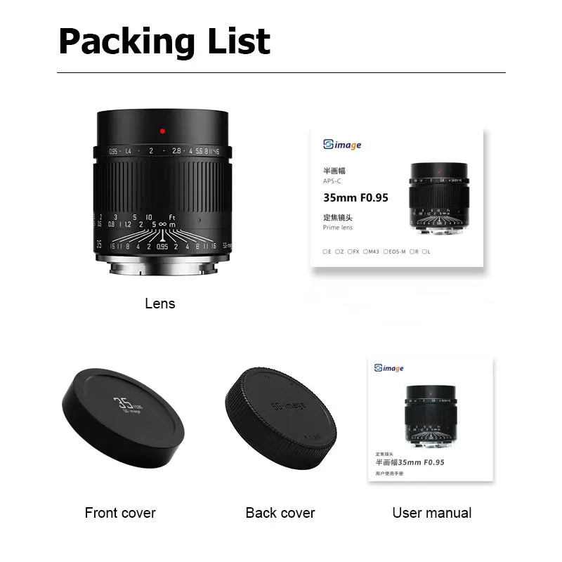 35mm F0.95 Prime Lens Manual Focus Canon RF