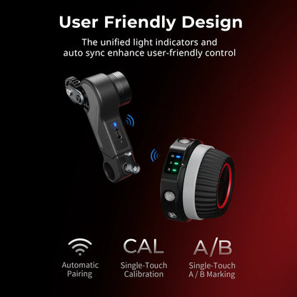 Wireless Follow Focus Kit with Handwheel & Motor