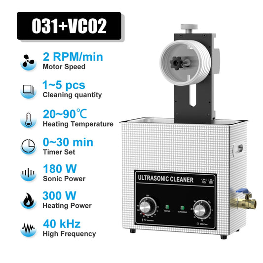 6L Ultrasonic Vinyl Record Cleaner 2RPM Label Saver