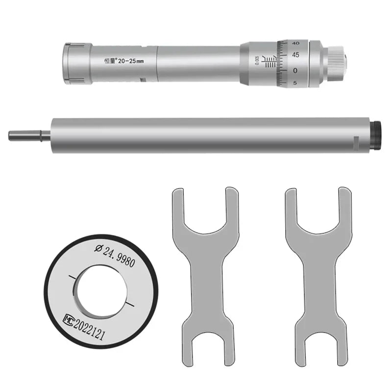 Precision 20-25mm Three-Jaw Hole Measuring Micrometer