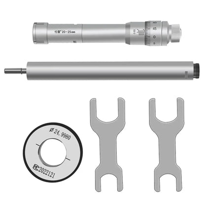 Precision 20-25mm Three-Jaw Hole Measuring Micrometer