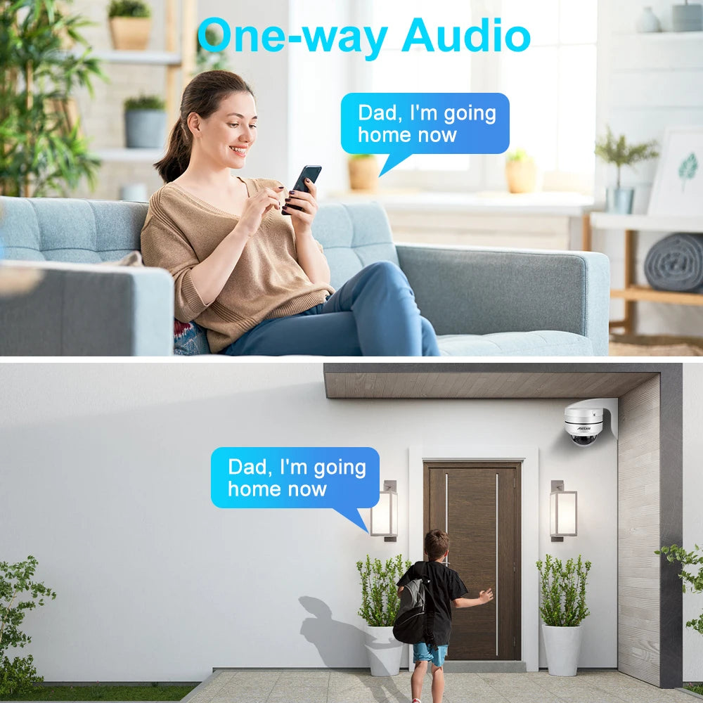 8MP 4K Outdoor Security Camera with 128GB Storage
