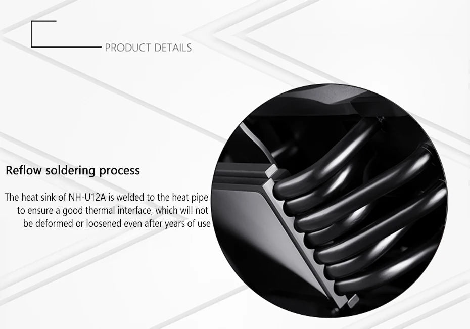 High-Performance Brown CPU Cooler Silent Dual Fan Radiator