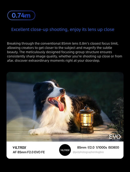 85mm F2.0 EVO Large Aperture Portrait Lens for Nikon Z