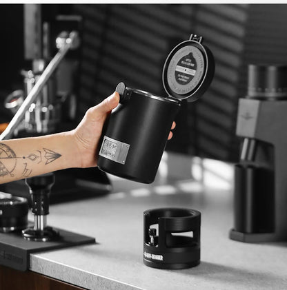 Airtight Coffee Bean Storage Jar with Valve & Spoon