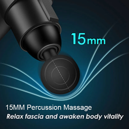 24V Carbon Massage Gun with 12 Heads and Heat Therapy
